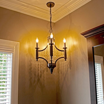 Luxurious Masterbath with Double Sinks, Makeup area and Tiled Shower