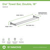 Dia Double Towel Bar, Chrome