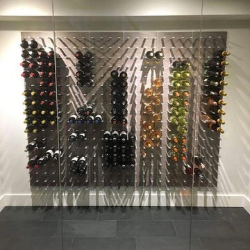 Glass Enclosed Wine Cellars