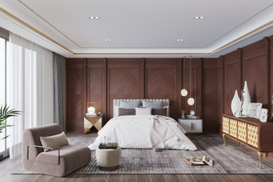 Inspiration for a modern bedroom remodel in San Francisco