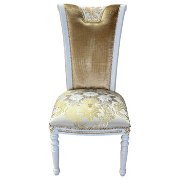 Infinity Upholstered White Dining Chair