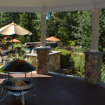 Hardscapes in Backyard