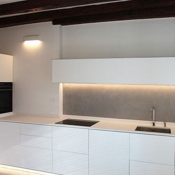Cucina laccata bianca