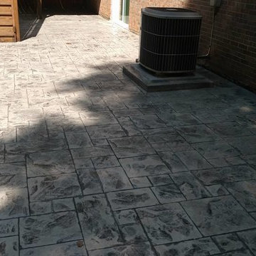 John- Wood deck and stamped concrete patio and more