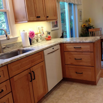 Natural Alder and Quartzite Kitchen Remodel