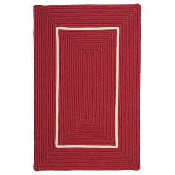 Doodle Edge Rug, Red, 2'x3'