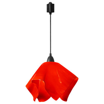 Jezebel Radiance Flame Track Light, Large, Fiery Red