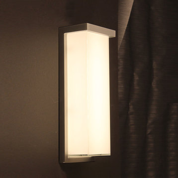 Modern Forms Ledge LED Wall Light, Brushed Aluminum