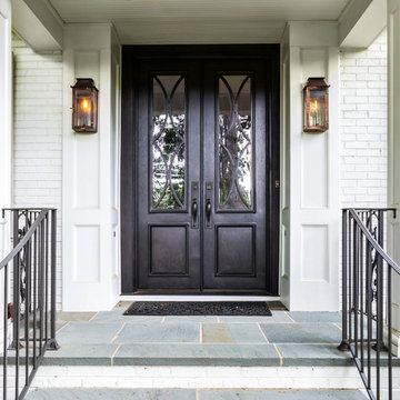 Traditional Entry Door with a Modern Upgrade