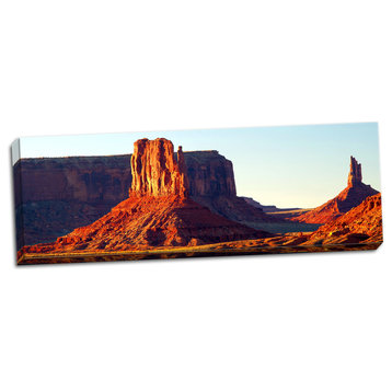 Fine Art Photograph, Monument Valley at Sunset, Hand-Stretched Canvas