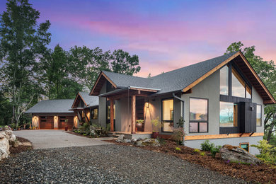 Inspiration for a modern exterior home remodel in Charlotte