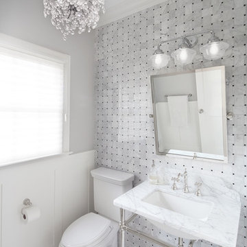 Interior Renovation: Opening up a Westfield, NJ Home - Powder Room