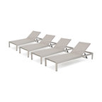 Coral Bay Outdoor Mesh Chaise Lounge, Set of 4