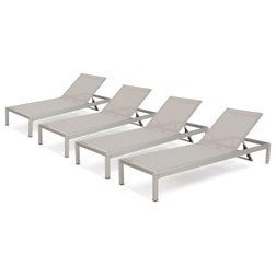 Contemporary Outdoor Chaise Lounges by GDFStudio