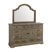 Meadow Door Dresser, With Mirror