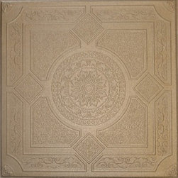 R 30 Styrofoam Ceiling Tile 20x20 - Light Brass - Ceiling Tile