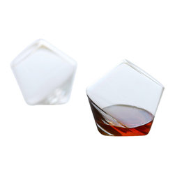 Sempli - Cupa Rocks Glasses, Set of 2 - Liquor Glasses