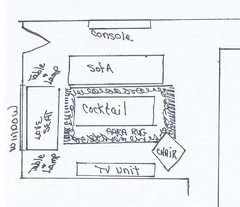 Need help with awkward livingroom space
