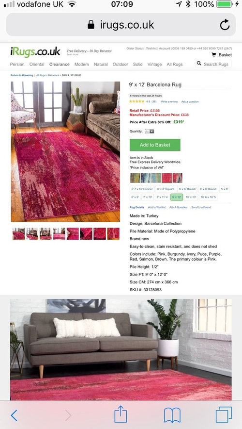 please help with rug for conservatory Houzz UK