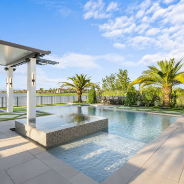 We Created A Luxurious Backyard Resort For This Home In Parkland Bay