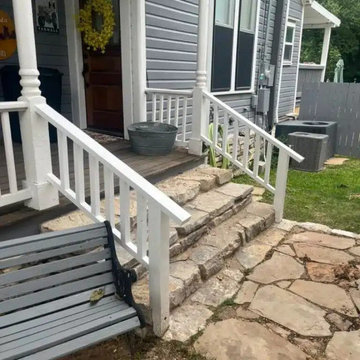 Covered Porch and Two-Car Carport for a 1920s Home | Weatherford, TX