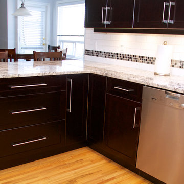 Cabinet Refacing done in Cherry Veneer