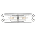 Designers Fountain - Kenzo 2-Light Bath, Polished Nickel - Beautiful from all angles.  The Kenzo collection is iconic in design with a modern twist.