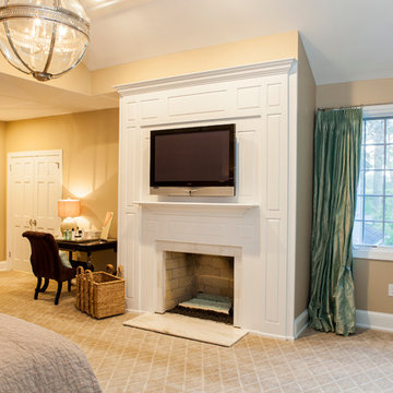 Villanova, PA : Master Bedroom Custom Fireplace