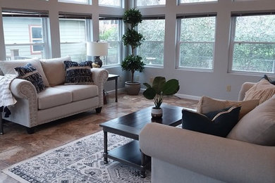 Example of a minimalist sunroom design in Other