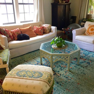 Eclectic BoHo Thrift Store Living Room