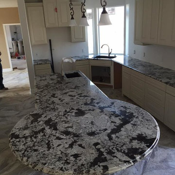 Kitchen Countertops in Alpinus White