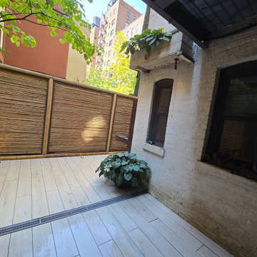 Minimalist city backyard UWS NYC