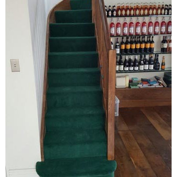 Green Carpet to Stairs by The Flooring Group