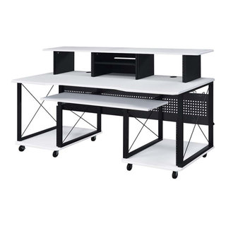 A33 Modern Office Desk by J&M in White Matte