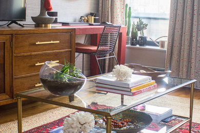 Eclectic living room in New York.