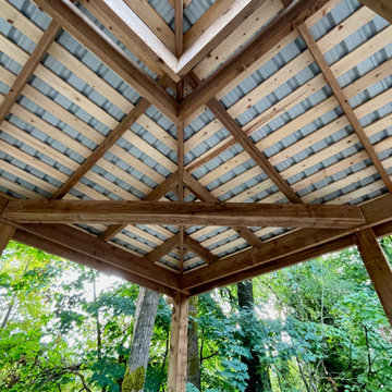 Pergola roof underside detail