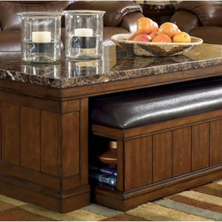 Merihill Cocktail Table with Ottoman - Coffee Tables