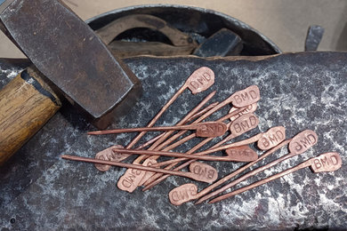 Hand Forged Copper Skewers