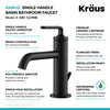 Kraus KBF-1221 Ramus 1.2 GPM 1 Hole Bathroom Faucet - Gunmetal