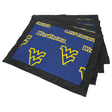West Virginia Mountaineers Placemat With Border, Set, of 4