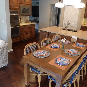 Spacious kitchen with room to entertain.