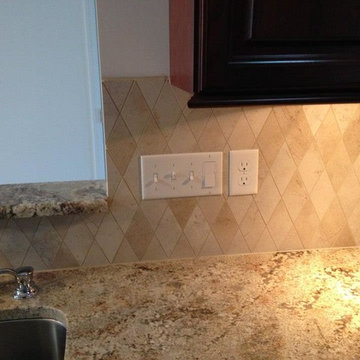 Harlequin backsplash