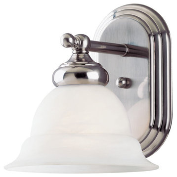 Westinghouse 6733100 8.5" Tall 1 Light Wall Sconce - Brushed Nickel