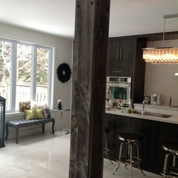 Cladded Reclaimed Barnboard Beam - Screens And Room Dividers