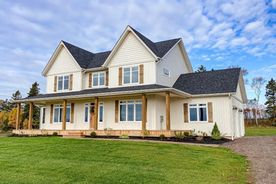 Farmhouse exterior home idea in Other