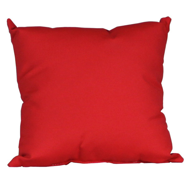 Outdoor Toss Pillow, Sunbrella Fabric, Logo Red