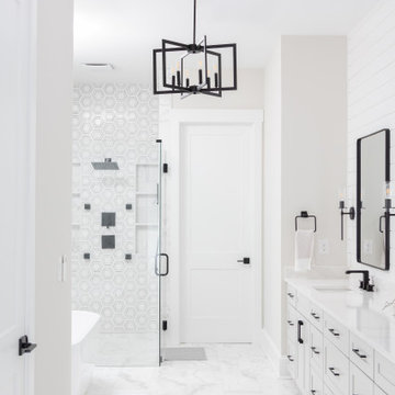 GEORAMA GRIGIO MARBLE MASTER BATH REMODEL
