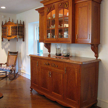 Kitchen sideboard in natural cherry