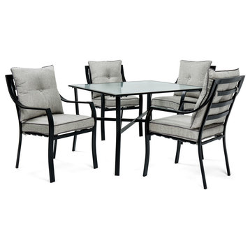 Lavallette 5-Piece Dining Set in Gray