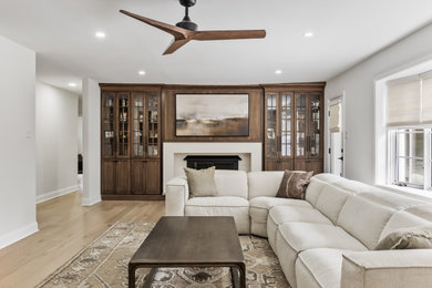 Inspiration for a living room remodel in Philadelphia